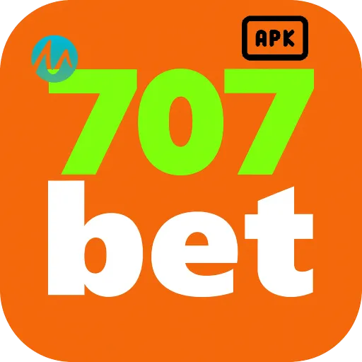 Imagem promovendo download do APK oficial 707bet para Android